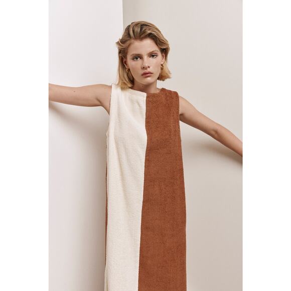 Verge Girl Anya Midi Dress Splice - 10 - Brown - Picture 4 of 8